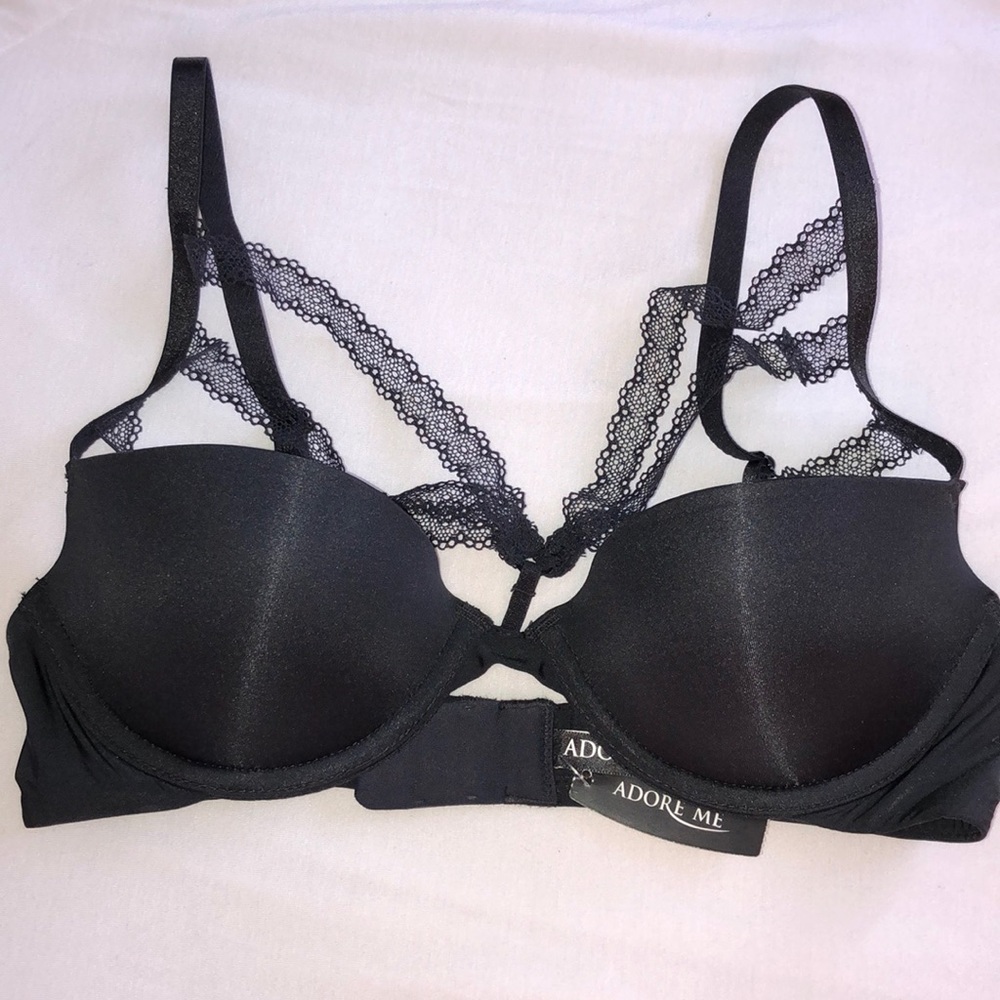 Black Padded Demi Adore Me Bra 34B